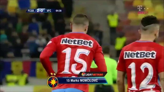2-0 Marko Momčilović Goal Romania Divizia A - 17.12.2017 Steaua Bucuresti 2-`0 Viitorul Constanta