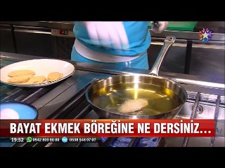 Bayat ekmek ile sucuklu pide börek ve şöbiyet tatlısı nasıl yapılır