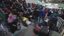 Unos 1.300 palestinos cruzan en dos días la frontera con Egipto