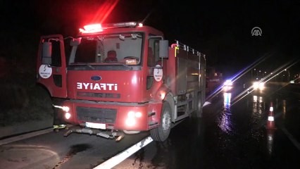 Kamyonunun yandığını 8 kilometre sonra fark etti - DÜZCE