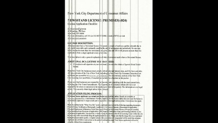 DCA Newstand requirements for new business