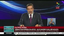 Servel da informe en la presidencial; adelanta Piñera con 54.40%