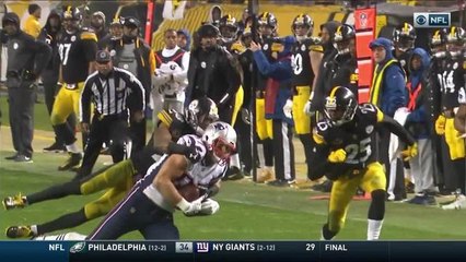 Gronk isn't fazed by Sean Davis on 22-yard catch