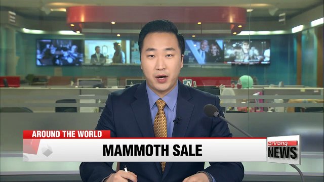 Woolly mammoth skeleton sells for US$645,000