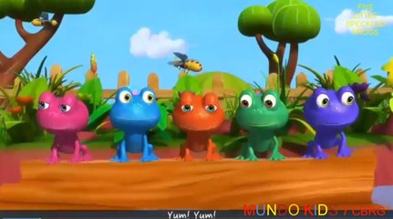 CANCIONES INFANTILES: FIVE LITTLE SPECKLED FROGS - Cinco Pequeñas Ranas Manchadas