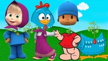 Cabeças Trocadas Pocoyo Masha  Monica Galinha Pintadinha Em Português Wrong Heads-IDlhgR7Yr4s