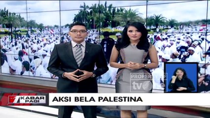 Sejumlah Tokoh Masyarakat, Ulama dan Pejabat Hadiri Aksi Bela Palestina di Monas Kemarin