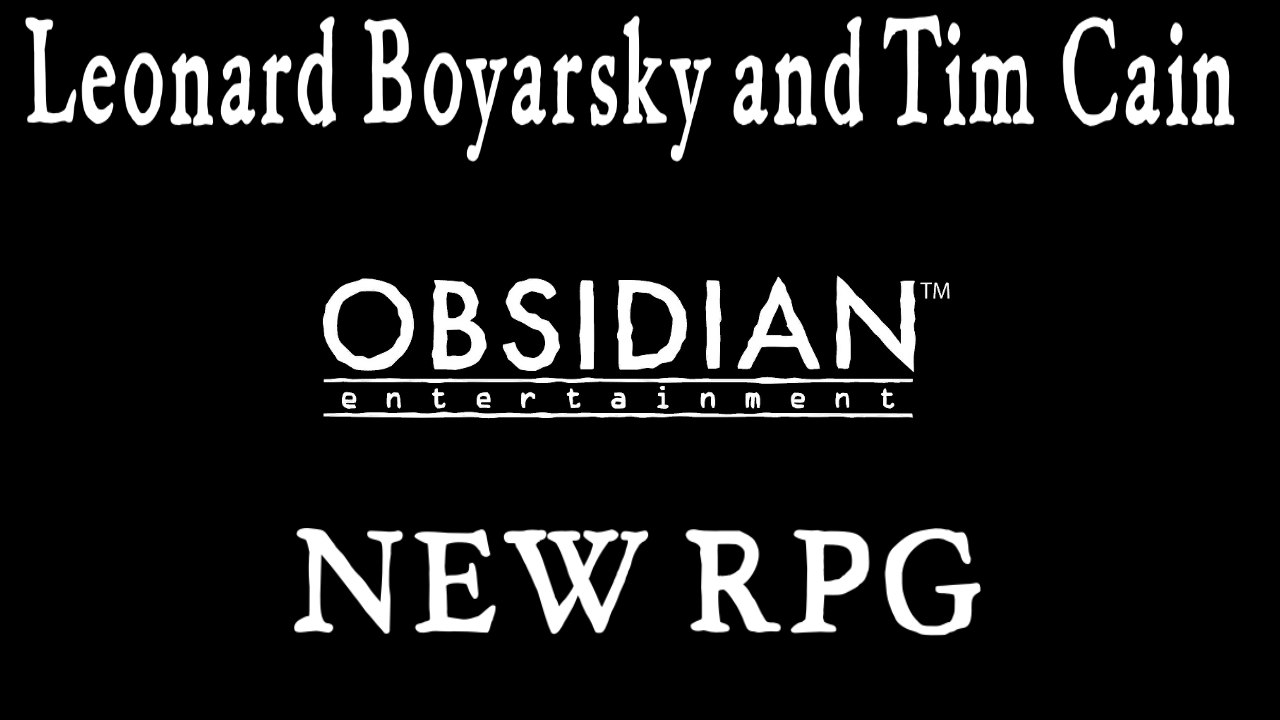 Obsidian New RPG .. I'm Excited