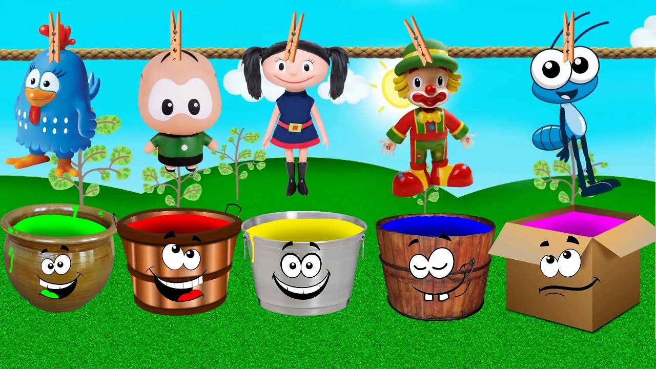 troca de cores Galinha Pintatinha Show da Luna Patata Cebolinha e Bob Zoom-ZvV6mV2UfZ0