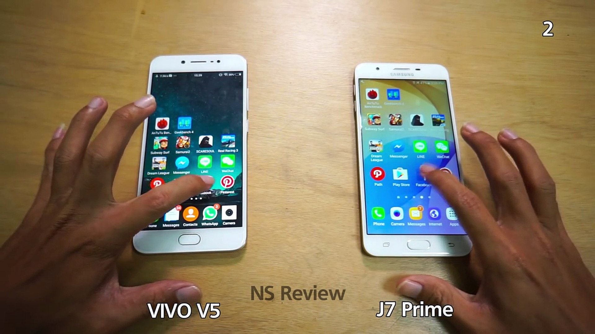 ⁣Vivo V5 vs Samsung J7 Prime - Speed Test-UrpKMrOiV5Y