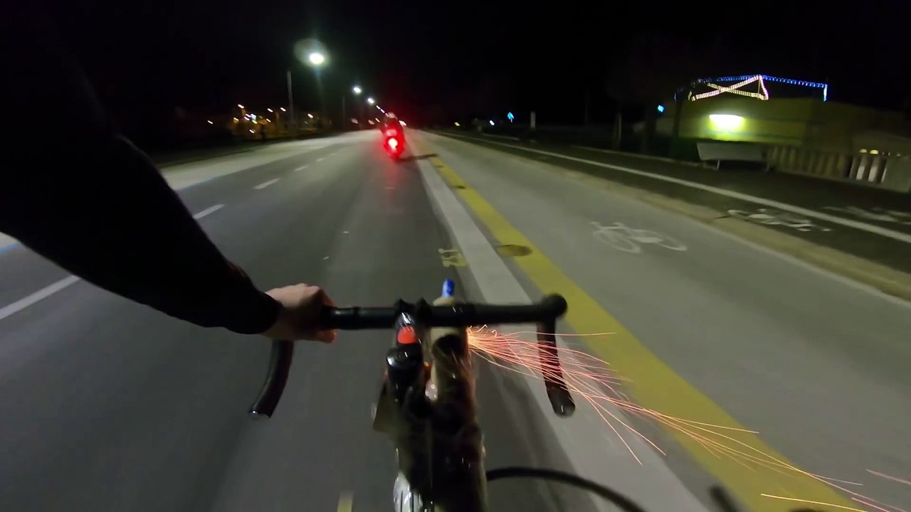 Angry Cyclist Creatively Downs Scooter