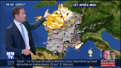 Météo: de la pluie et de la neige mais des températures en hausse
