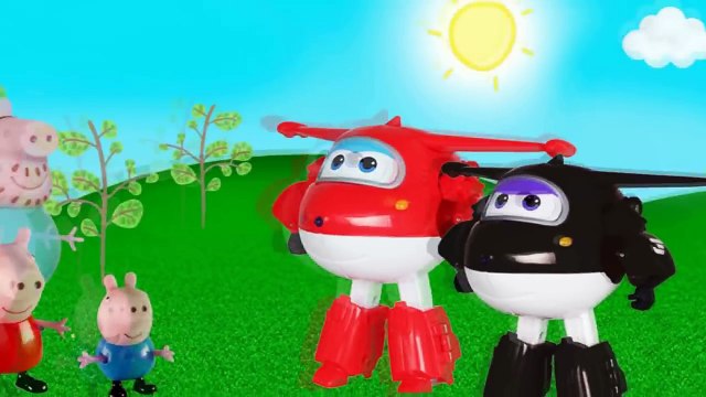gangue wings tranforma papai mamãe e George Pig em super wings totoykids-kSchJpF5Wdo