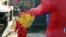 Miraculous Julia Ladybug luta contra homem aranha spiderman akuma totoykids-zxXcvO-jk2Q