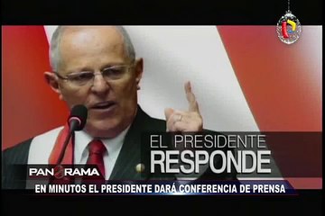 El Presidente Kuczynski responde a panel de periodistas en Palacio de Gobierno