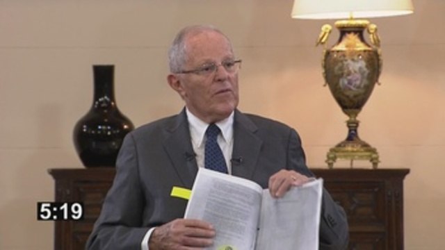 Kuczynski reitera su inocencia ante acusación del Congreso para destituirlo