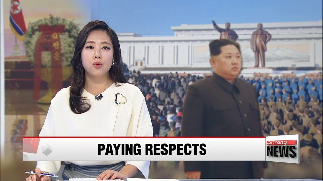 Kim Jong-un visits mausoleum for late father, vows 'fight' for North Korea