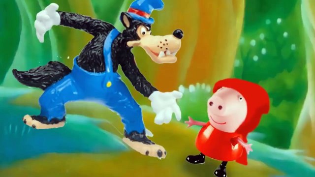 Peppa Pig CHapeuzinho Vermelho - Os três porquinhos George Pig papai pig lobo mau totoykids-P6aKqmWxbMg