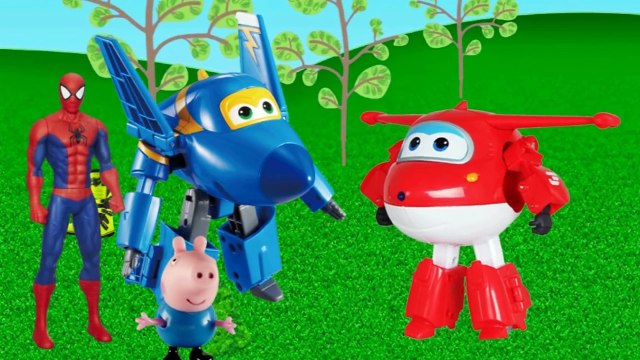 Peppa Pig corrida super wings Jett preto e George Pig meninas super poderosas dinossauro-ObBsfT_fNXc