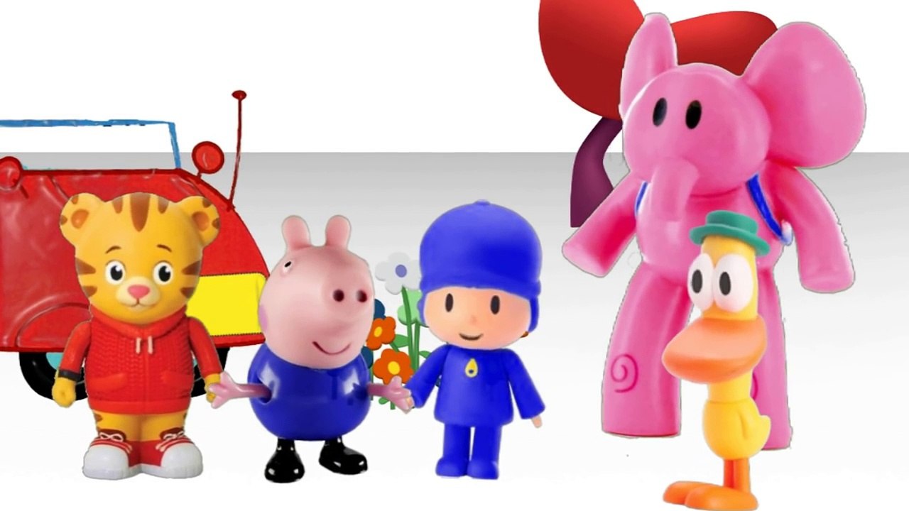 Peppa Pig George Pig Papai Pig Daniel Tigre e Jett Super Wings conhecem Pocoyo portugues TOTOYKIDS-CHblc4XFFc4