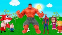 Peppa Pig Hulk vermelho Vs Hulk Verde George Pig spiderman Masha Super Wings-RC3JIWxYi2g