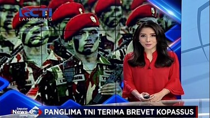 Panglima TNI Terima Brevet Kopassus