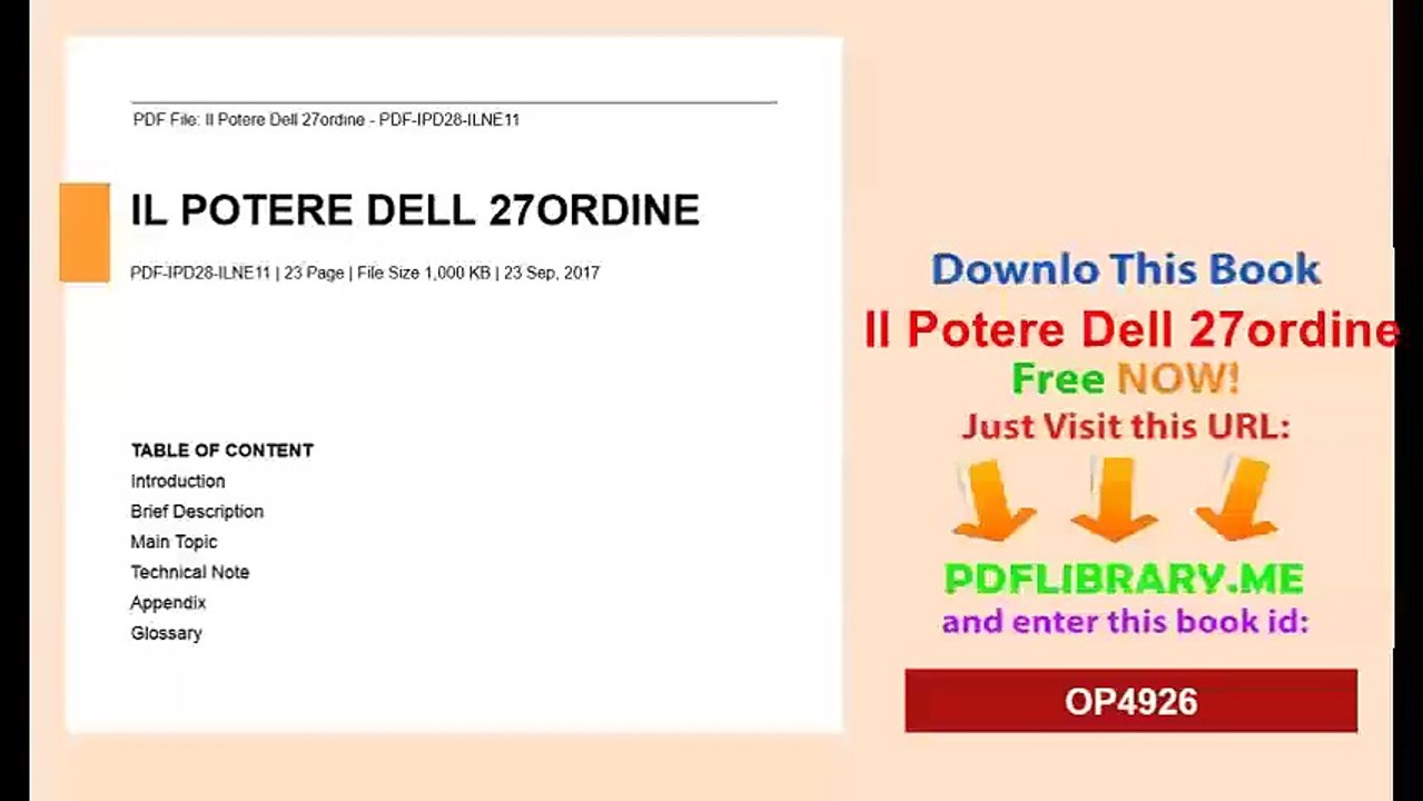 Il Potere Dell 27ordine