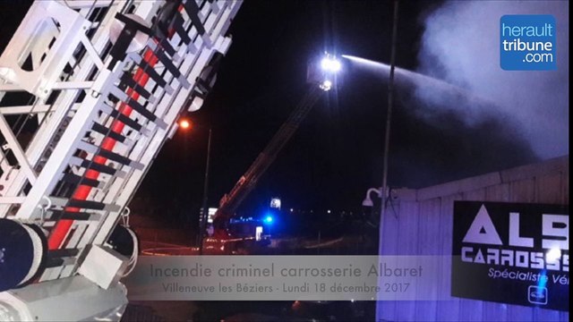 Incendie Villeneuve les beziers