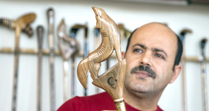 Devlet Bahçeli'ye Özel, Bozkurt Başlıktan Kılıçlı Baston