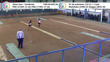 Second tour, second tir de précision, Club Elite Féminin, J2 play-off, Fontaine contre Bièvre Isère, décembre 2017