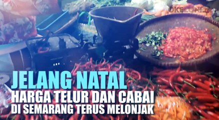 Download Video: Jelang Natal, Harga Telur Ayam dan Cabai di Semarang Terus Melonjak