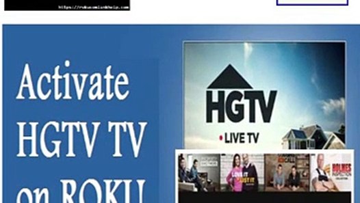 How to Activate & Watch HGTV TV Live on Roku Player - video dailymotion
