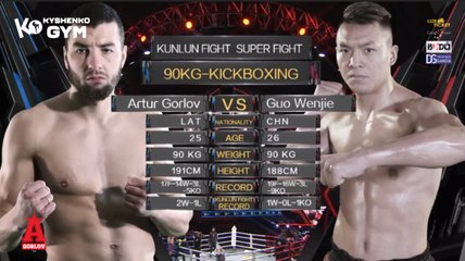 Artur Gorlov vs Guo Wenjie (Kunlun Fight 68) 17.12.2017
