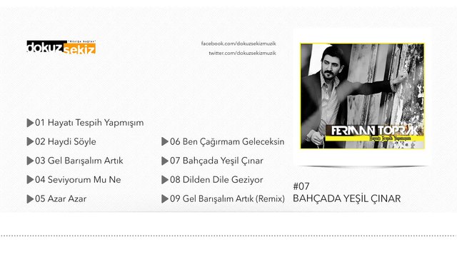 Ferman Toprak - Bahçada Yeşil Çınar (Official Audio)