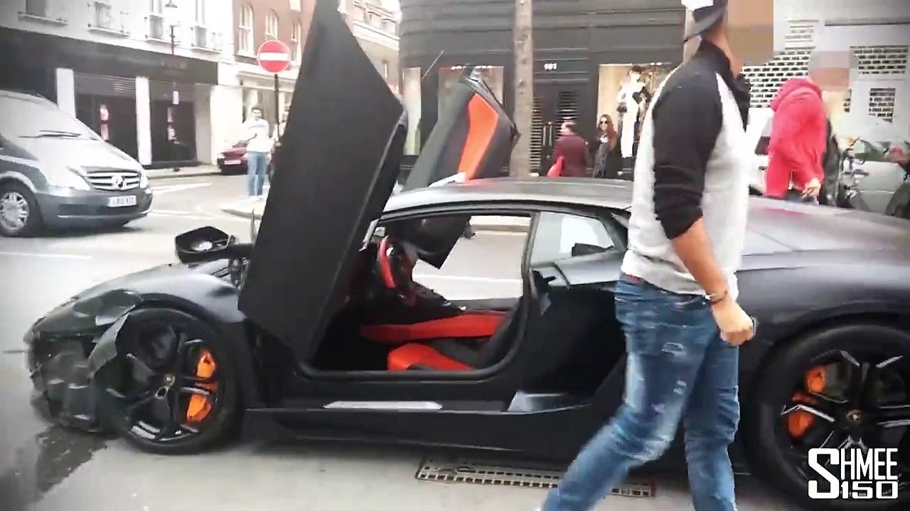 Ce débile éclate sa Lamborghini Aventador en doublant n'importe comment à Londres