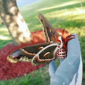 Ce papillon géant est magnifique - Cecropia moth, le plus grand papillon du monde