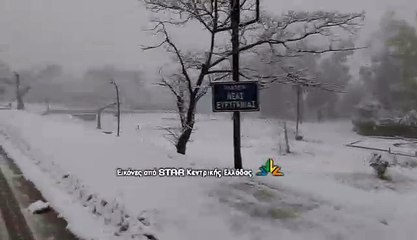 Χιόνι στη Βόρεια Λαμία