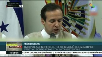 Honduras: OEA reconoce inconsistencias en el escrutinio especial
