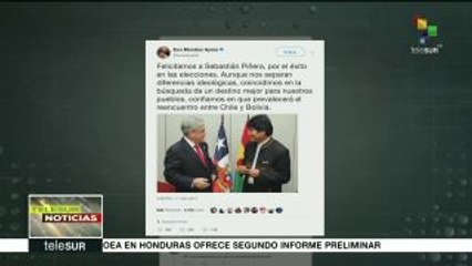 Mandatarios latinoamericanos felicitan a Sebastián Piñera