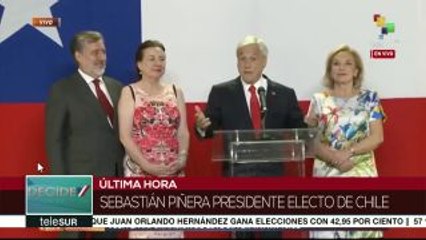 Chile: Sebastián Piñera asegura que trabajará de cerca con Guillier