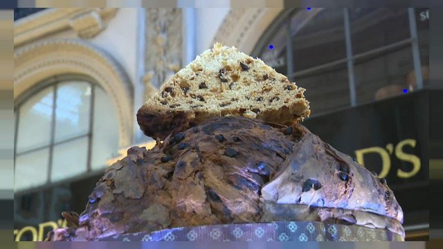 El panettone más grande del mundo hace las delicias de Milán