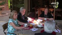 Piñera y Bachelet comparten tradicional desayuno en Chile