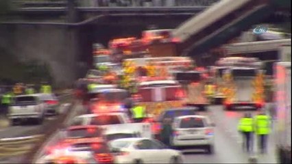 ABD'de Yolcu Treni Raydan Çıktı