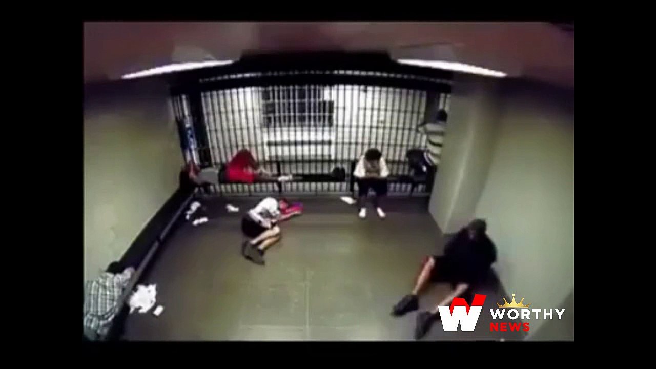 Bully Picks a Fight With the Wrong Guy in a Jail