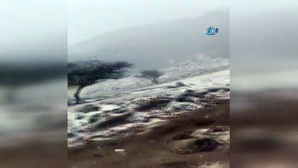 - Birleşik Arap Emirlikleri’nde Çöle Kar Yağdı