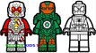 Lego Spiderman vs Lego Scuba Iron Man vs Lego Justin Hammer Coloring Book Coloring for Pages Kids