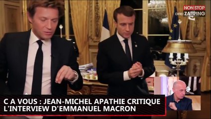 Jean-Michel Apathie critique l'interview d'Emmanuel Macron dans C à vous (vidéo)