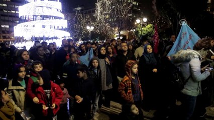 Yunanistan'da 'Dünya Göçmenler Günü' protestosu - ATİNA