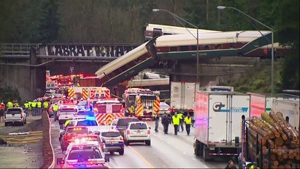 'Multiple fatalities' as train falls onto US highway