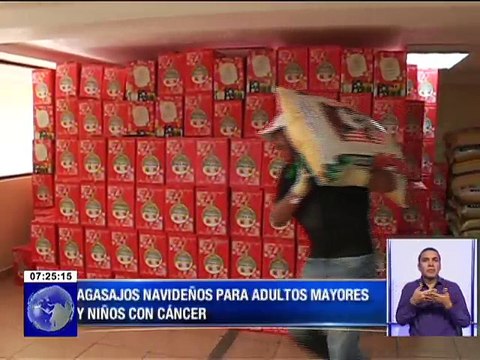 Agasajos navideños para adultos mayores y niños con cáncer